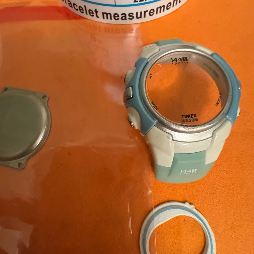 Timex 1440 Blue and White Smartwatch with flower band PARTS only